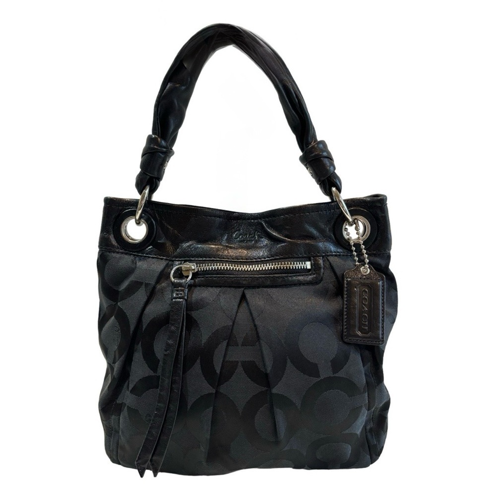 Coach Shoulder Satchel Jacquard Large C‎ Monogram Handbag